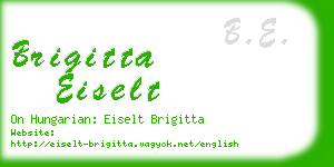brigitta eiselt business card